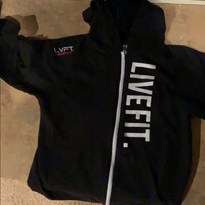 Live fit zip up hoodie